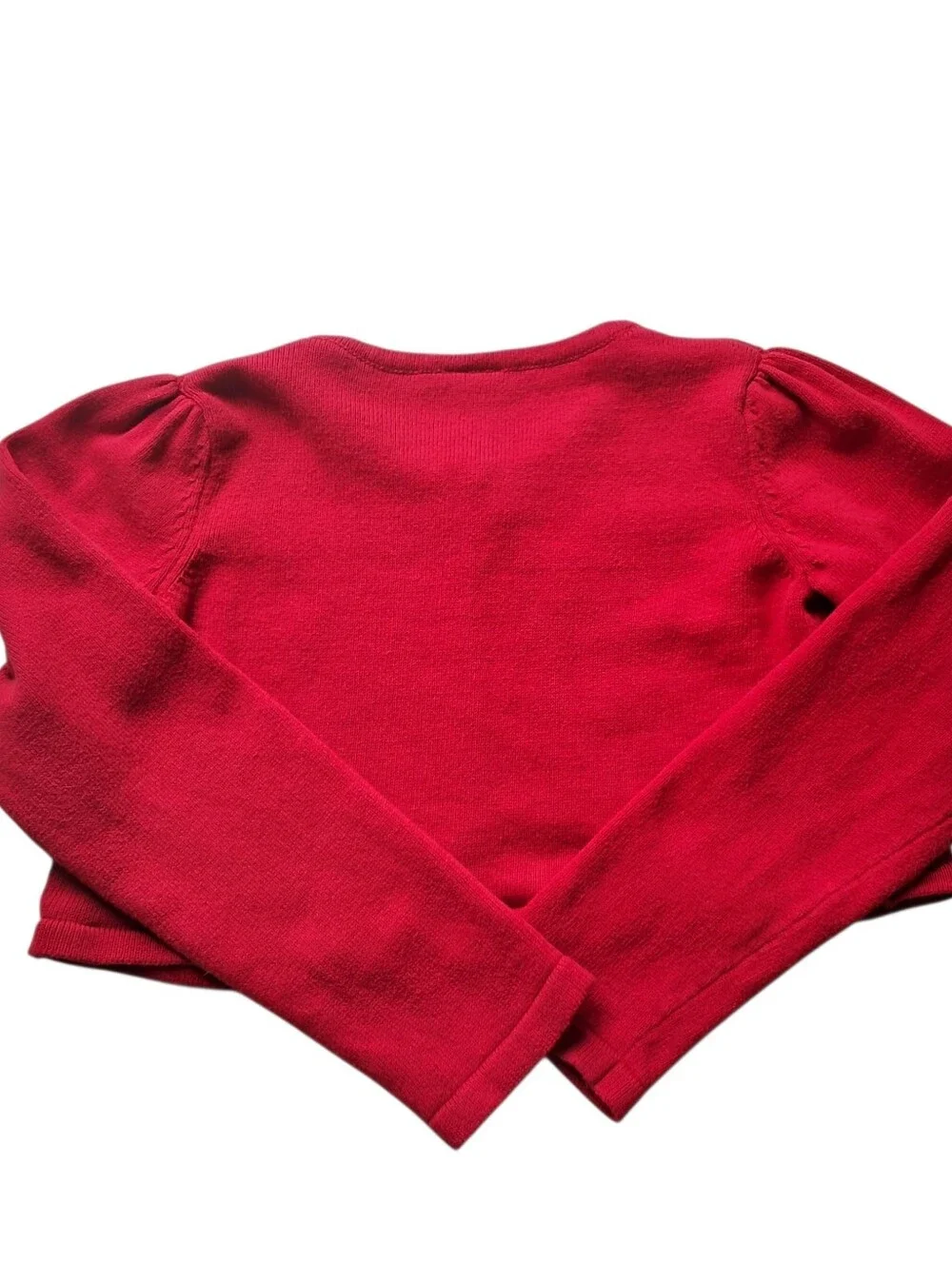 Gymboree Bright Red Girls' Cropped Cardigan Size M (7-8)